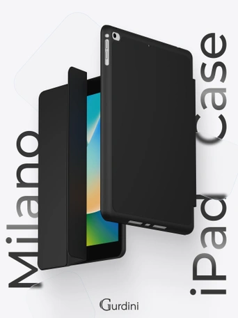 Чехол книжка для iPad 7/8/9 (10,2")/ Pro (10,5") Gurdini Milano Series Black