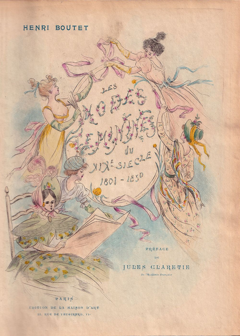 Женские моды XIX века в гравюрах, раскрашенных акварелью 1801-1850. С автографом