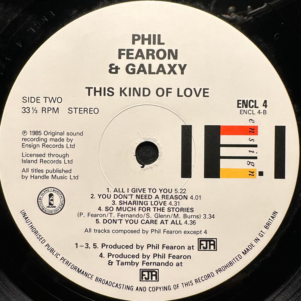 Phil Fearon & Galaxy - This Kind Of Love (Англия 1985г.)