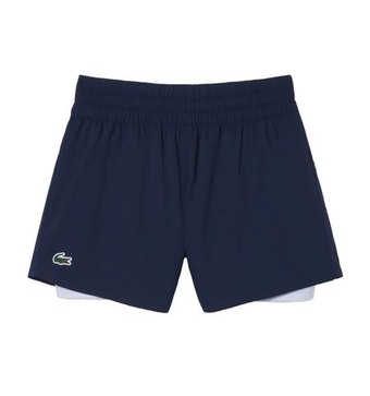 Женские Шорты теннисные Lacoste Ultra Dry Tennis - navy blue/phoenix blue