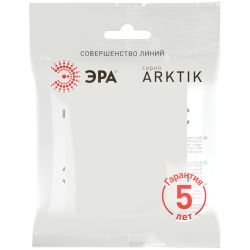 Кнопка ЭРА Arktik 16-1109-08 10АХ-250В белый матовый | Эра Arktik