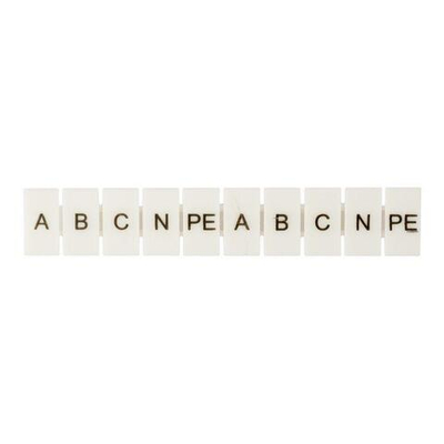 Маркеры для JXB-ST 2.5 с символами "A. B. C. N. PE" (уп.100шт) PROxima EKF zb-st-2.5-A-PE