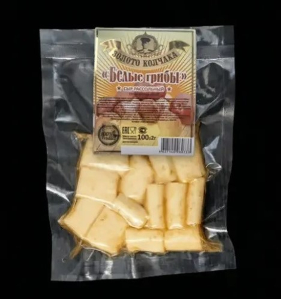Балычок Белые грибы Сыр "Золото Колчака" в/у 100гр (50шт)
