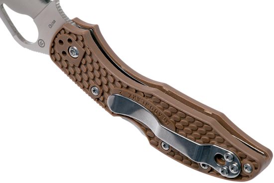Складной нож Byrd Meadowlark 2 Lockback Brown BY04PBN2 c клинком из стали 8Cr13MoV, рукоять FRN