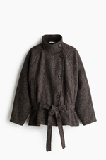 Куртка с поясом и воротником-стойкой - H&M