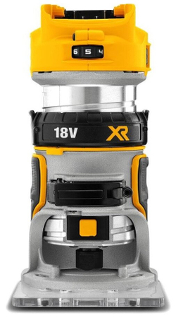 Аккумуляторный кромочный фрезер DEWALT DCW600N-XJ, 18 В XR, 16000–25500 об/мин, цанга 8 мм, без АКБ и ЗУ