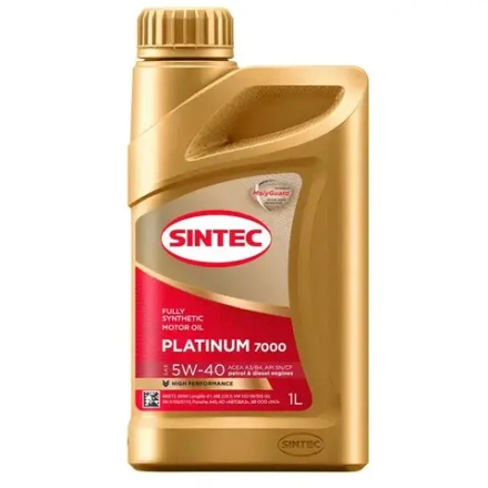 600138 Масло мотор. SINTEC PLATINUM 7000 SAE 5W40 1л