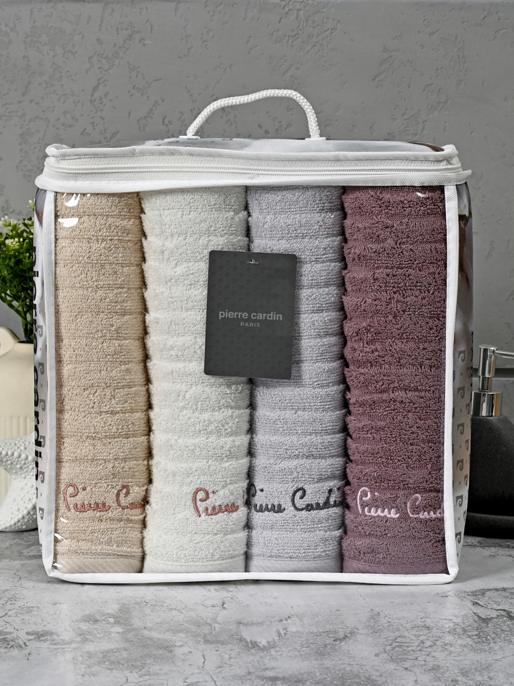 HAV00222 Набор полотенец для тела PIERRE CARDIN HOME из 4пр WAVE 70х140