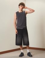 Мужские джинсовые бермуды baggy fit, арт. 1890/388 - BERSHKA