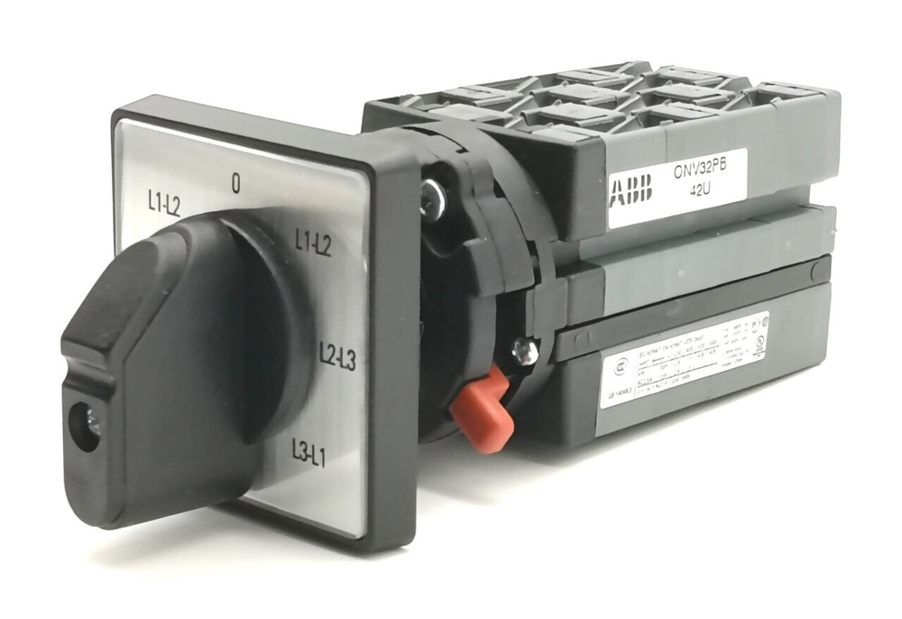Переключатель ABB ONV32PB для вольтметра стандартный 7-поз.(четырехуровневый) 25 А 1SCA022549R7820