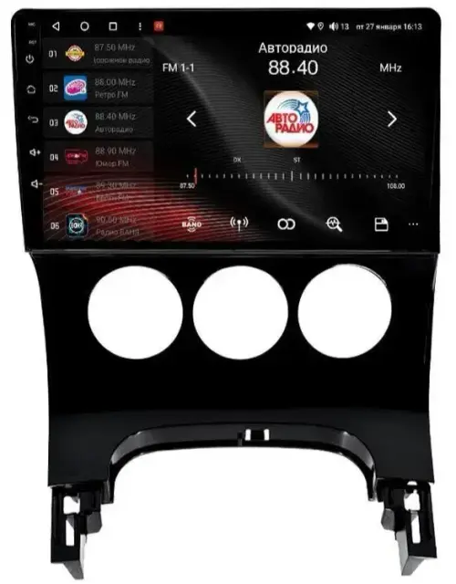 Магнитола для Peugeot 3008 2010-2017 (кондиционер) - Vaycar VA59-0198 на Android 13, Быстрая, 4G SIM-слот