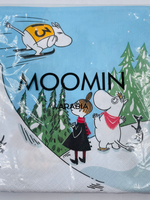 Салфетки бумажные Moomin, Прыжки с трамплина, 33х33 см, 20 салфеток (из Финляндии)