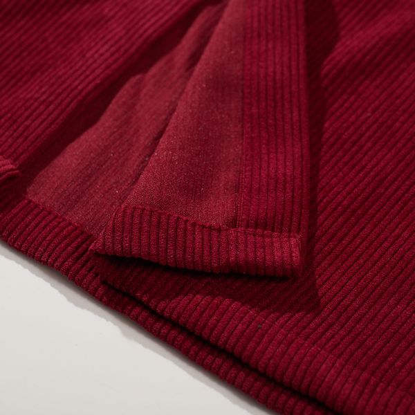 Рубашка Velvet Button Det Бордовый-Горчичная - фото 14