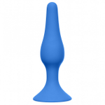 Маленькая анальная пробка на присоске Slim Anal Plug Small (васильковый) (Цвет: васильковый)