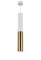 Светильник подвесной Rilon 1005W+G-S WHITE+GOLD, 15 Вт, золотой и белый