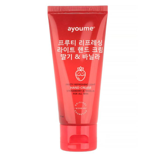 AYOUME Fruity refreshing light hand cream with strawberry and vanilla