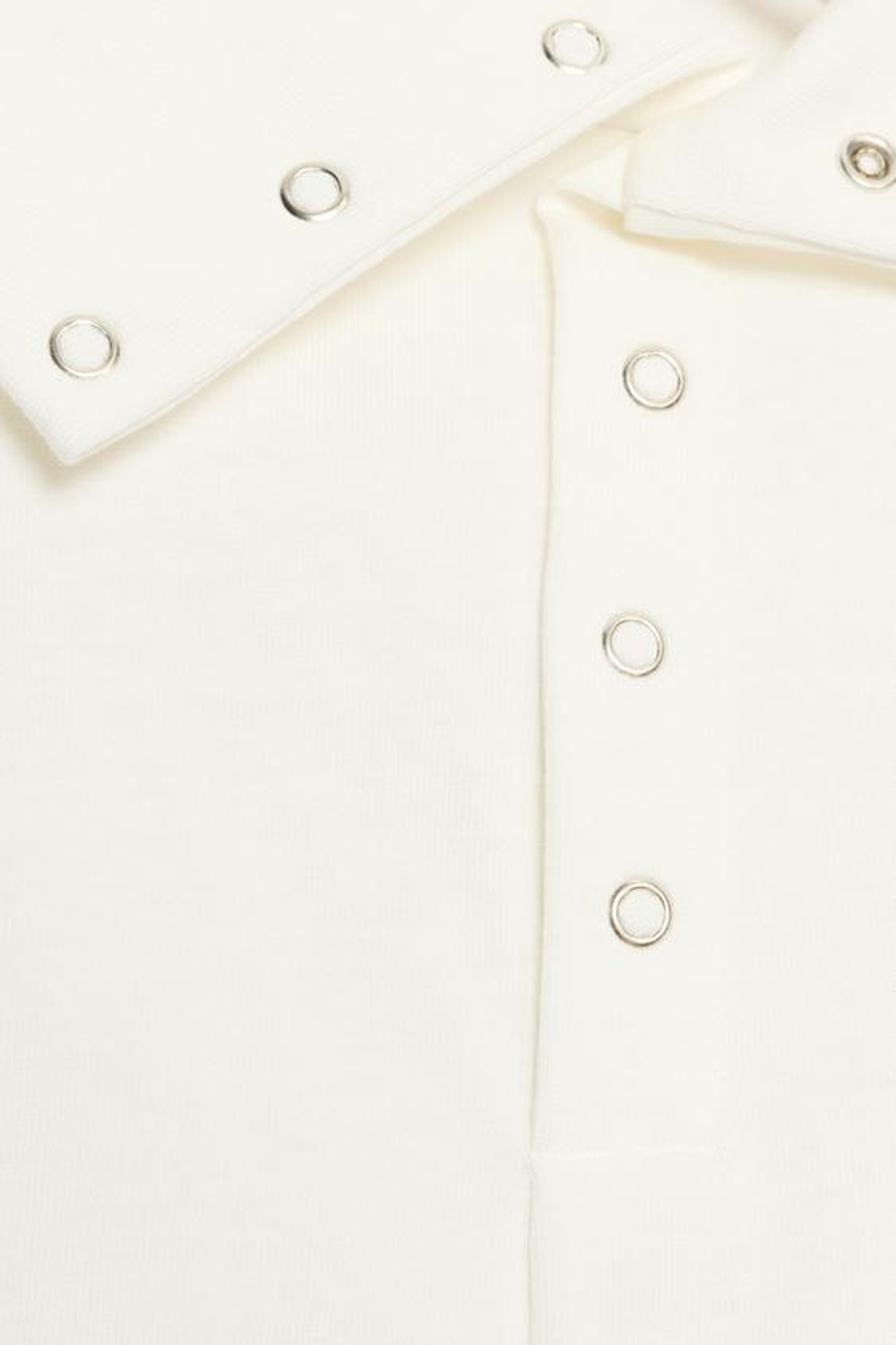 ZARA ТОП С ВЫСОКИМ ВОРОТНИКОМ И ПОДПЛЕЧНИКАМИ, БЕЛЫЙ
