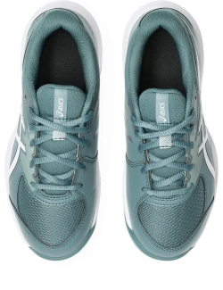 Детские теннисные кроссовки Asics Gel-Game GS Clay/OC - foggy teal/white