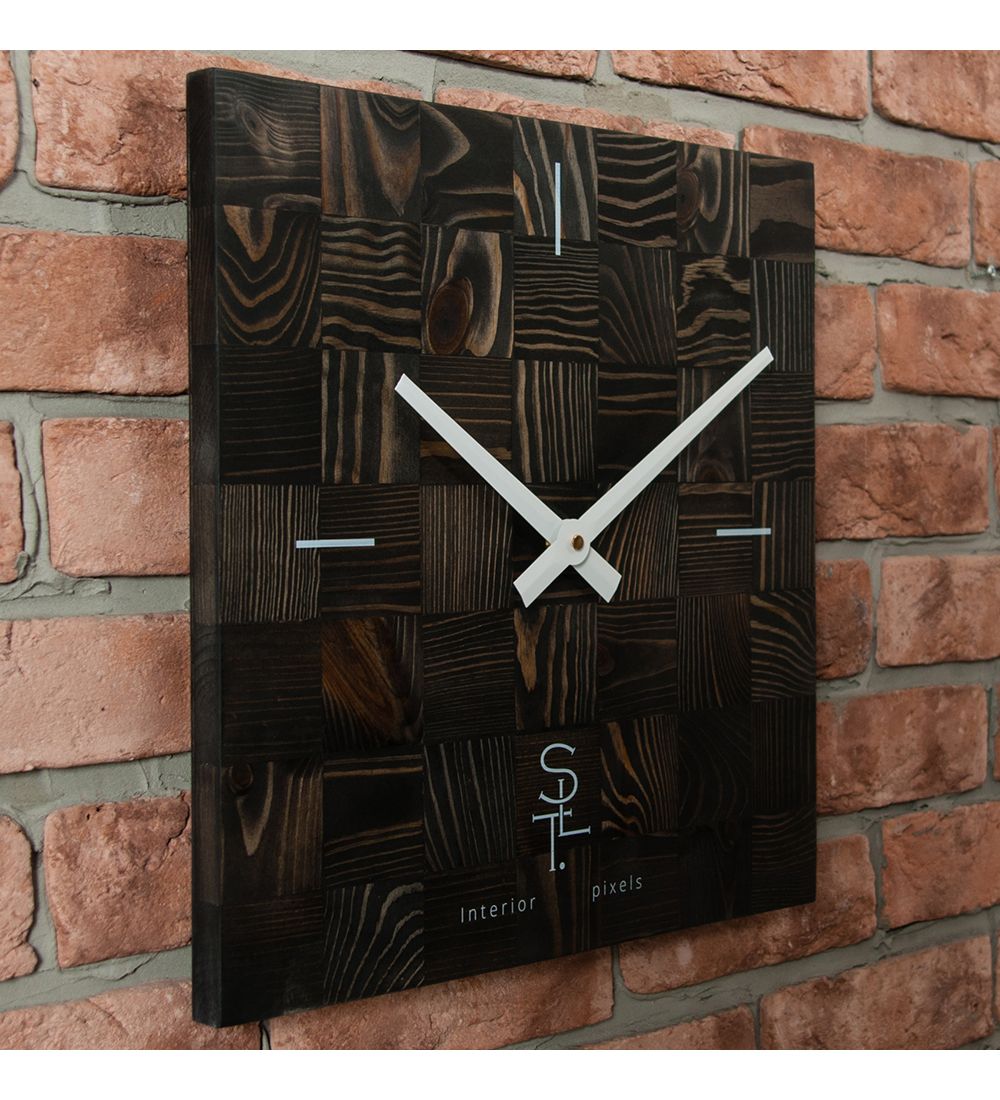 SLT- 21 Часы настенные «CHESS BLACK WOOD»