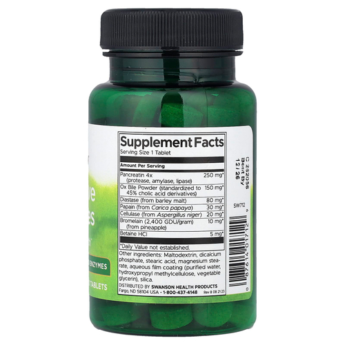 Swanson Vitamins, пищеварительные ферменты, 90 таблеток