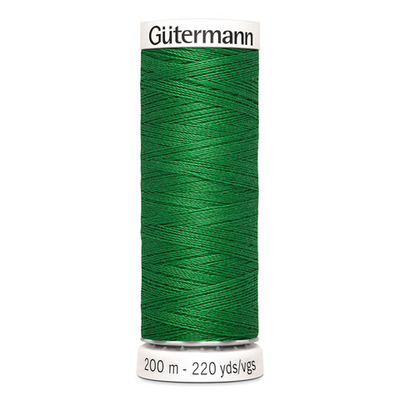 01 Нить Sew-All 100/200 м для всех материалов, 100% полиэстер Gutermann 748277 (396 ярко-зеленый)
