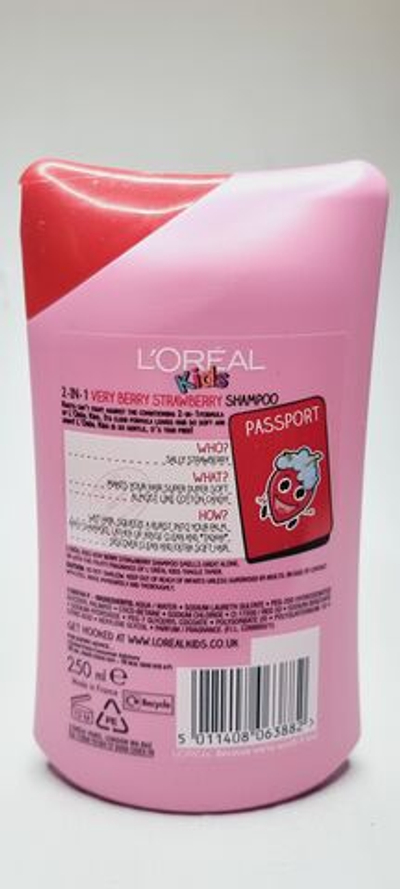 Шампунь детский L'ORAL Kids Srawberry 2 в 1 без слез 250 мл