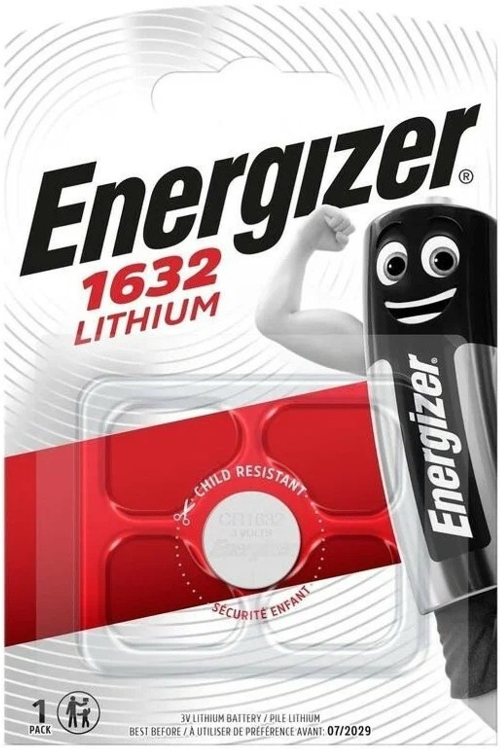 Energizer Lithium CR1632 1BL 7638900411553