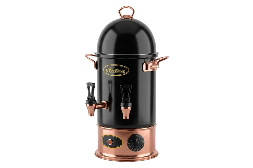 Самовар электрический автоматический с термостатом и заварным блоком IMZA BLACK ROSE 4 л