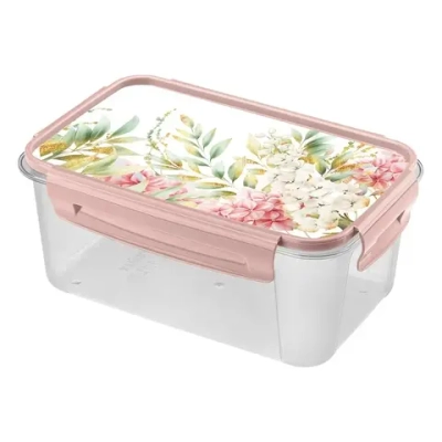 Контейнер для продуктов "Лок" с декором 1,1л