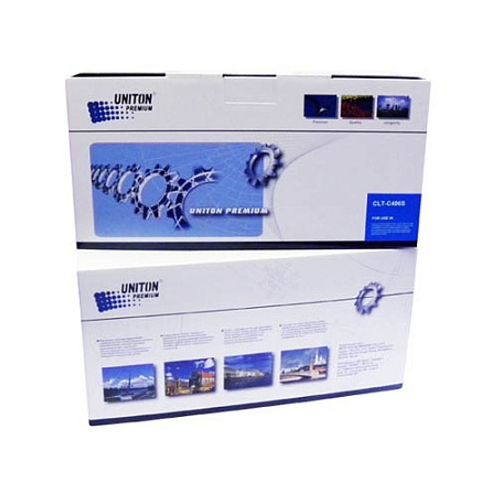 Тонер-картридж UNITON, аналог SAMSUNG CLT-C406S для CLP-365/CLX-3305 голубой (1K) Premium