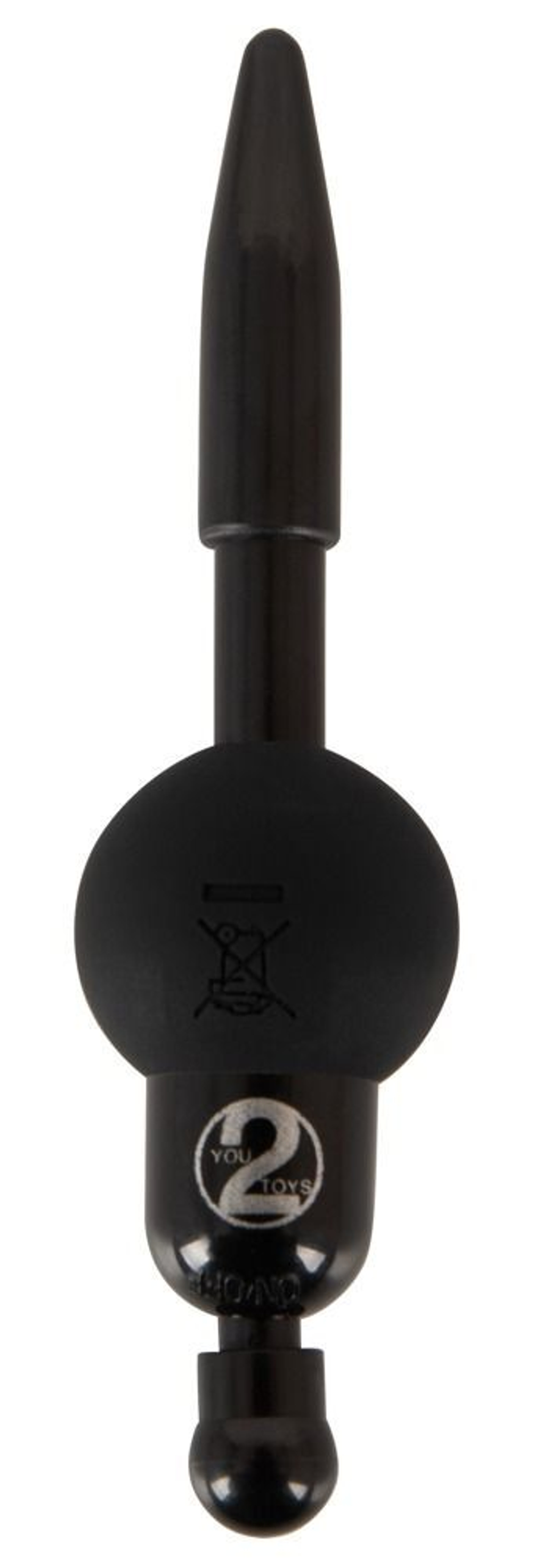 Черный уретральный вибростимулятор Vibrating Penis Plug (Цвет: черный)