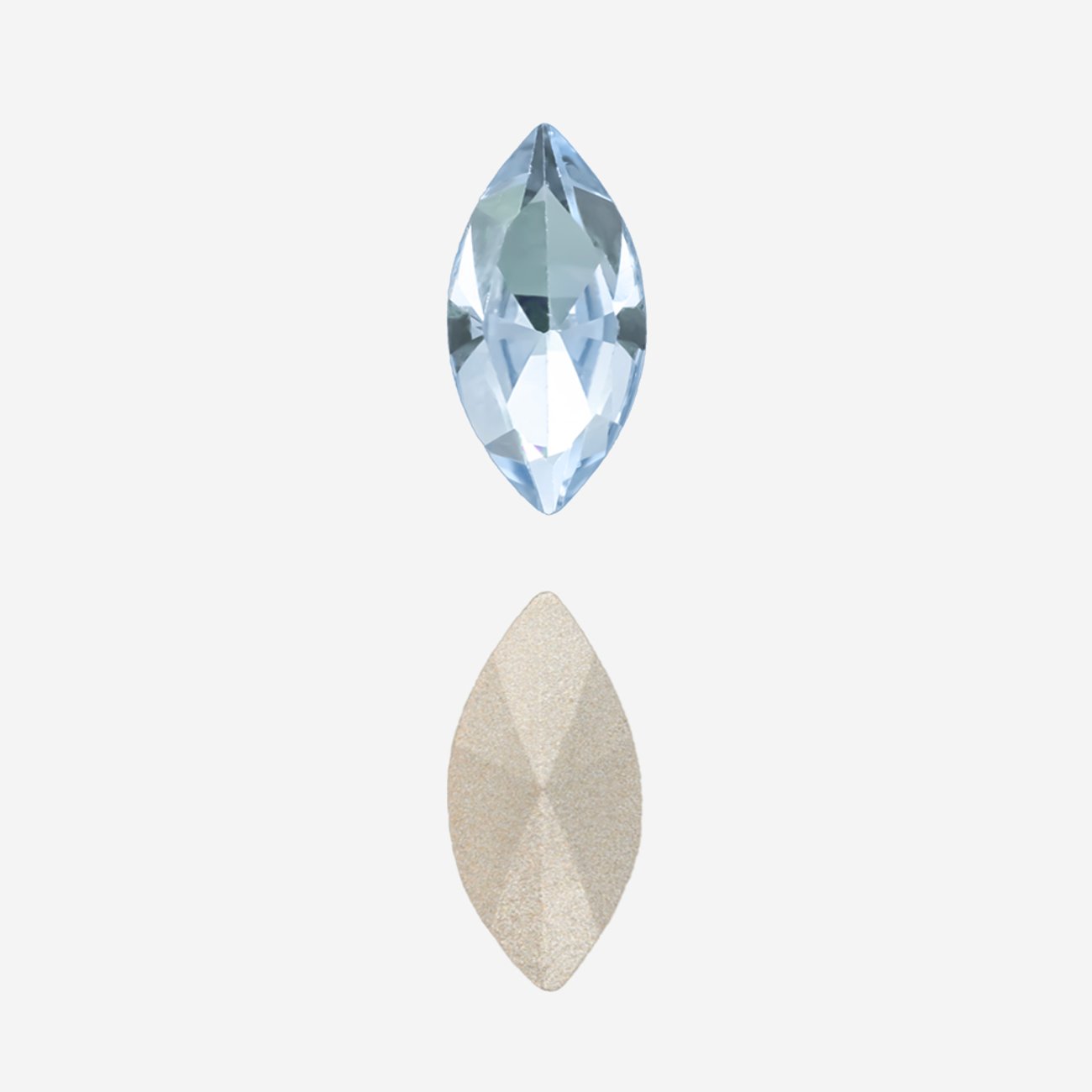 Кристалл Маркиз (Marquise Fancy Stone), оттенок "Светлый Сапфир"/"Light Sapphire", 10*5мм