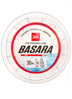 Леска монофильная зимняя Lucky John BASARA Red 30м, 0.16мм