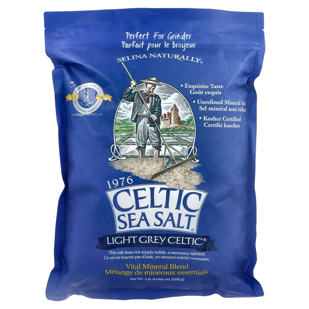 Celtic Sea Salt, Light Gray Celtic®, смесь Vital Mineral, 2268 г (5 фунтов)