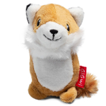 75014 Игрушка для собак Лисичка с пищалкой 9см, серия PLUSH FRIENDZ, Gigwi