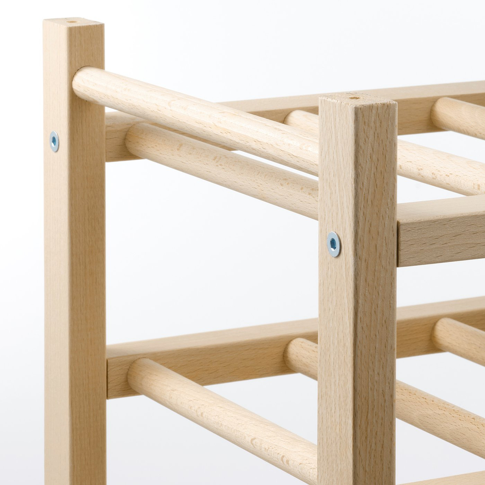 IKEA HUTTEN  (ИКЕА ХУТТЕН)  -  Стойка для 9 бутылок вина - массив дерева