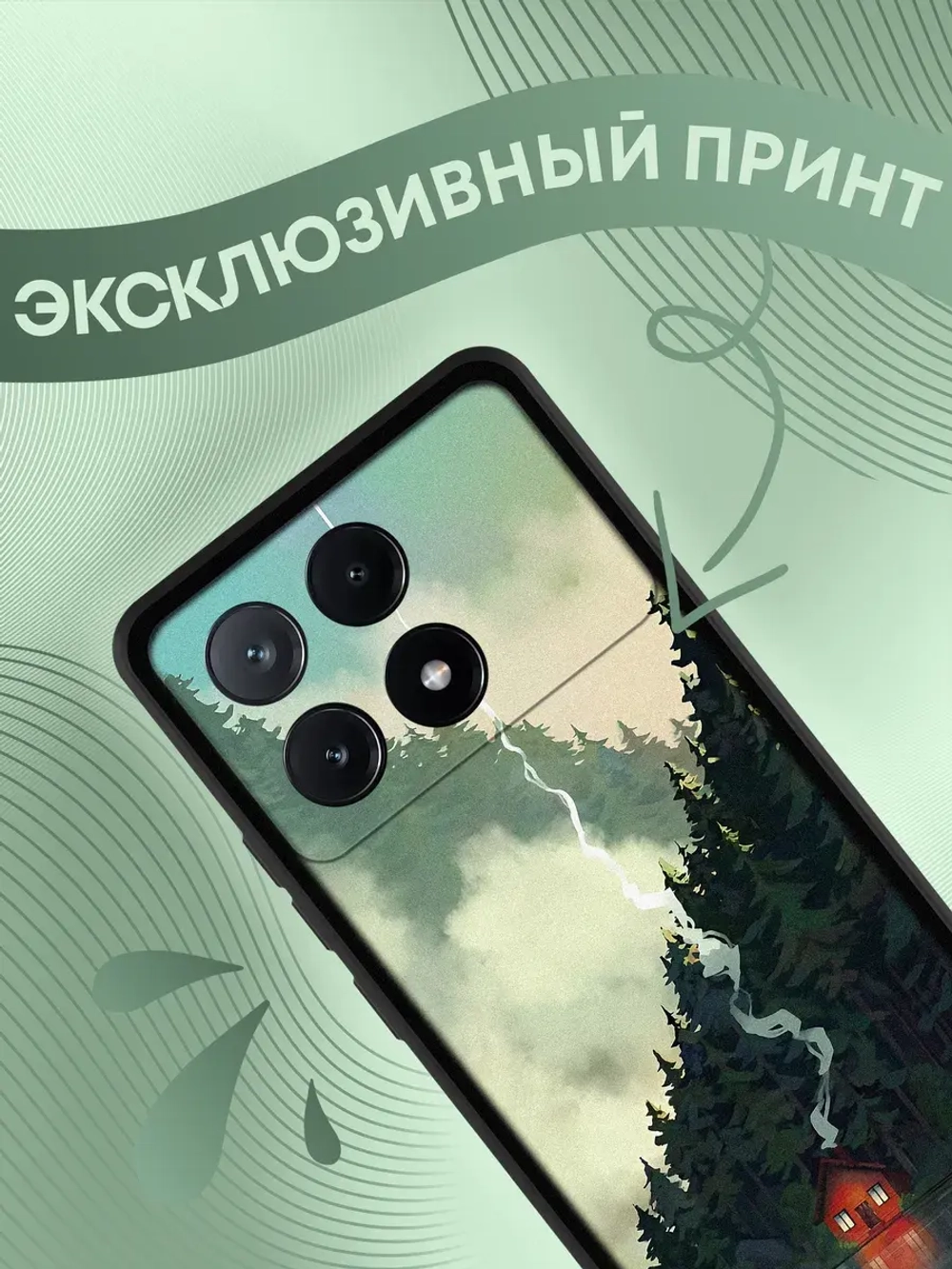Чехол Xiaomi Poco X6 Pro с принтом
