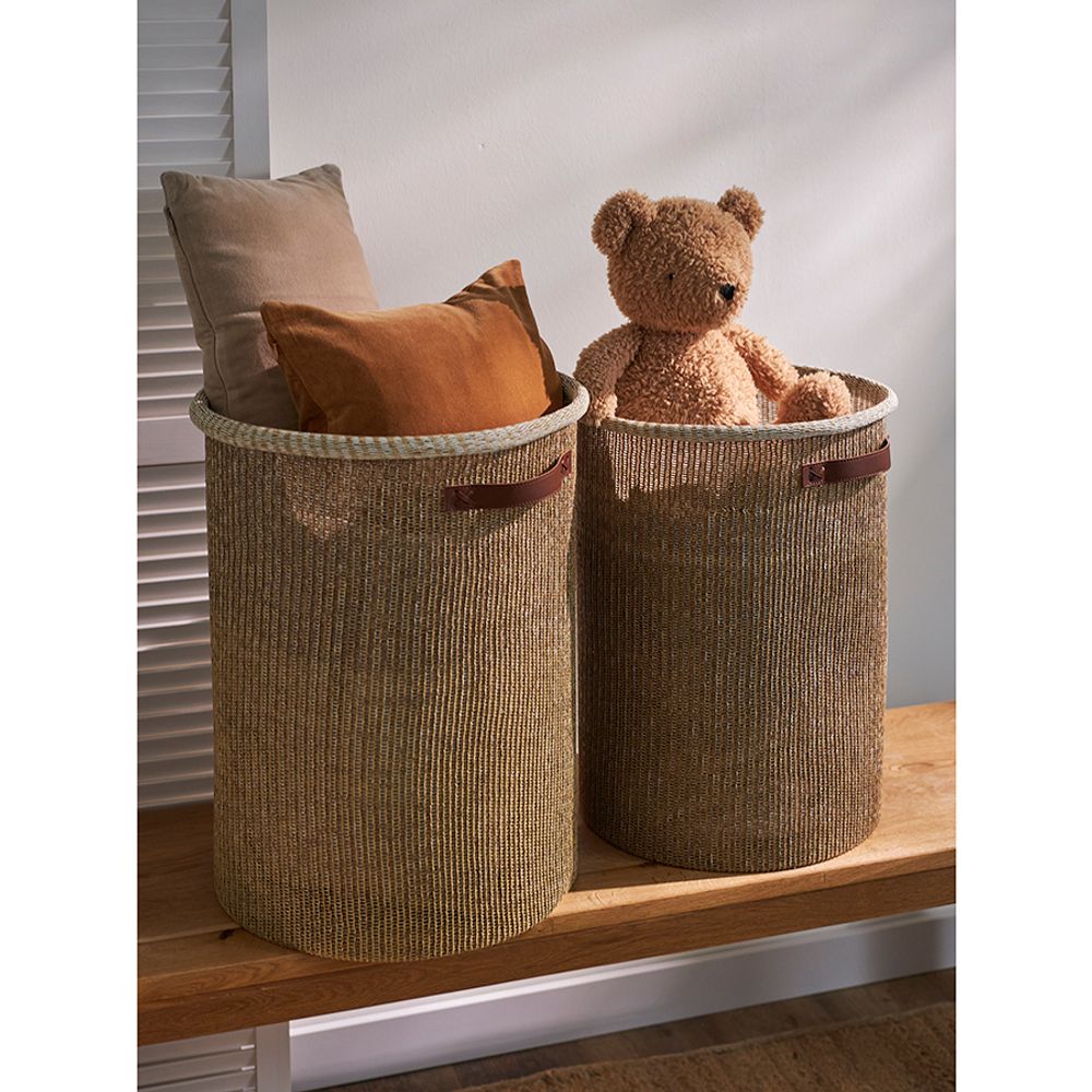 Корзина для хранения Sustainable collection, Ø42х55 см, бежевая