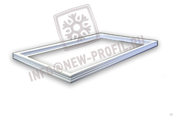 Уплотнитель двери 76*55 для морозильника Бирюса 8, профиль_013