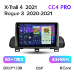 Teyes CC4 Pro 10,2" для Nissan X-Trail, Rouge 2021