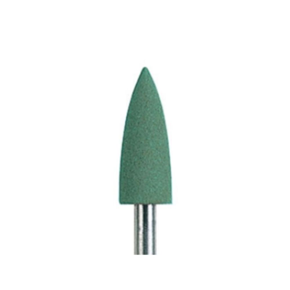 EDENTA 0679HP-6 Полир для пластмасс Exa Technique HP 104, d 5,5 м, цвет зеленый, форма пламя
