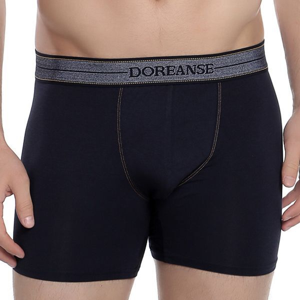 Мужские облегающие трусы-боксеры Doreanse Jeans (Размер: XXL) (Цвет: темно-синий)