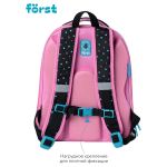 Ранец Först F-BASE "Kitty-sweety" 36*29*17 см, 3 отделения, 2 кармана, анатомическая спинка