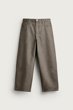 ZARA БРЮКИ WIDE FIT, ХАКИ