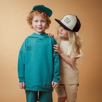 Худи оверсайз "Bb team" Аквамарин облегченное