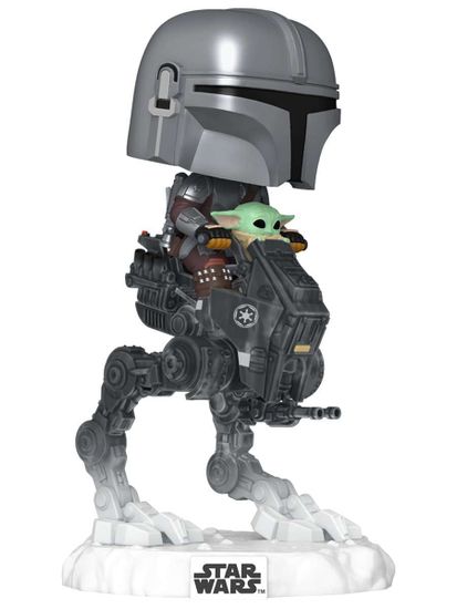 90812Фигурка Funko POP! Rides Bobble Star Wars M & G Mandalorian with Grogu (837) 90812