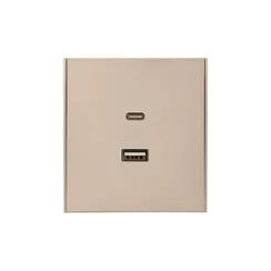 Розетка USB A+C KRANZ Miele Strong Шелк KR-78-0734-8