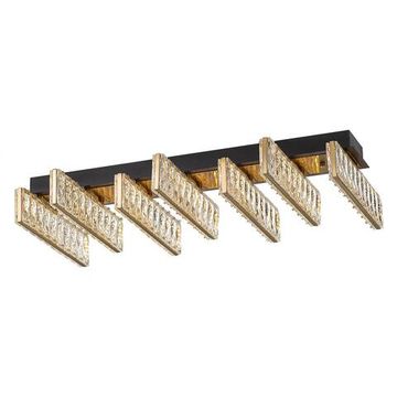 Люстра хрустальная LED 45W 3000К CL325272 чёрный/бронза Palant Citilux