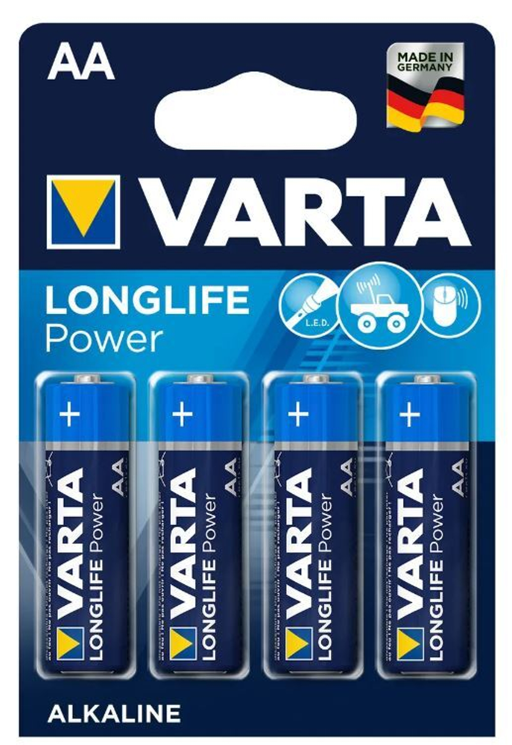 Varta LONGLIFE LR6 AA BL4 Alkaline 1.5V синяя