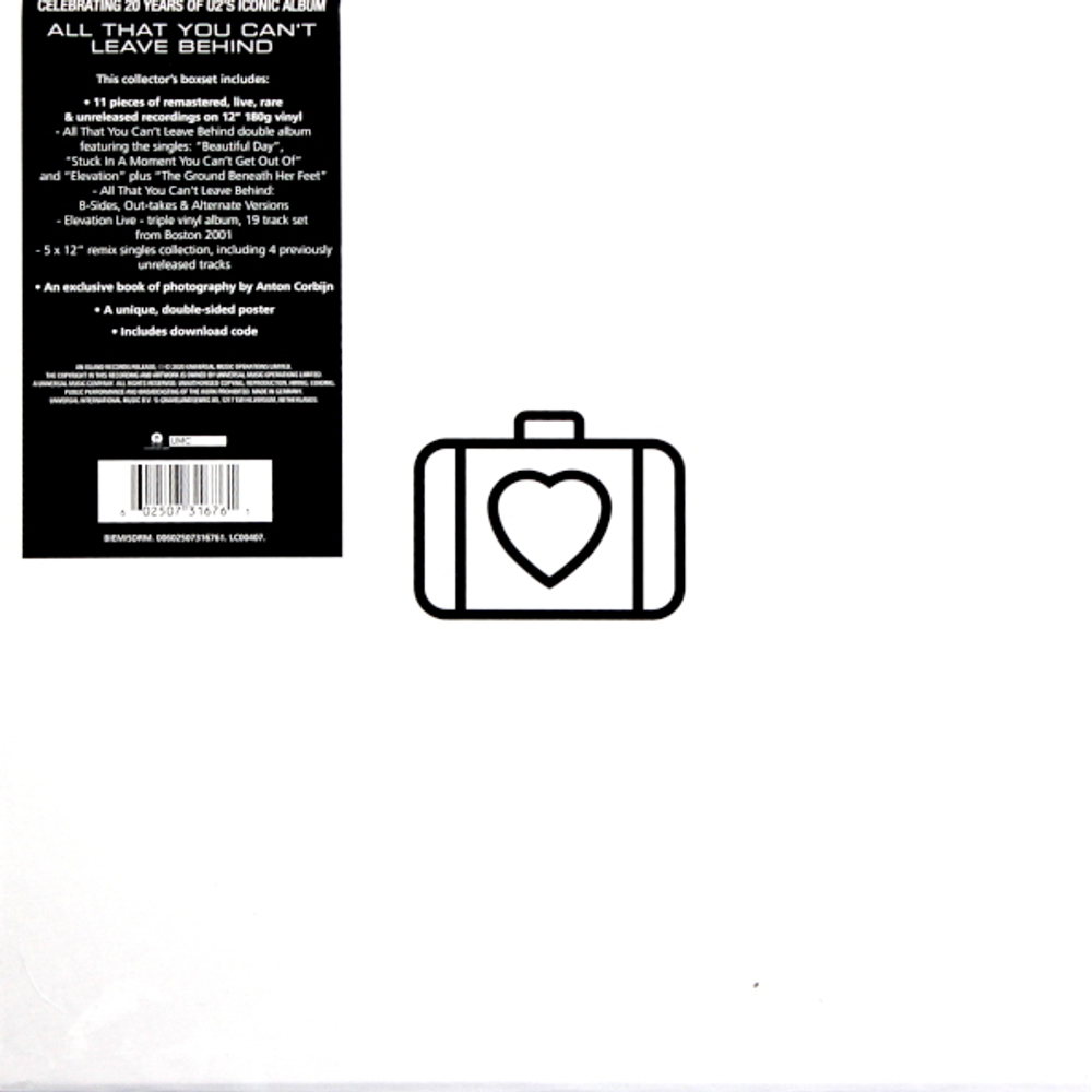 U2 / All That You Can’t Leave Behind (Super Deluxe Edition Box Set)(6LP+5x12" Vinyl Single)
